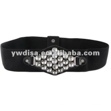 2013 Winter Fashion Rhinestone Buckle Elastic Belt